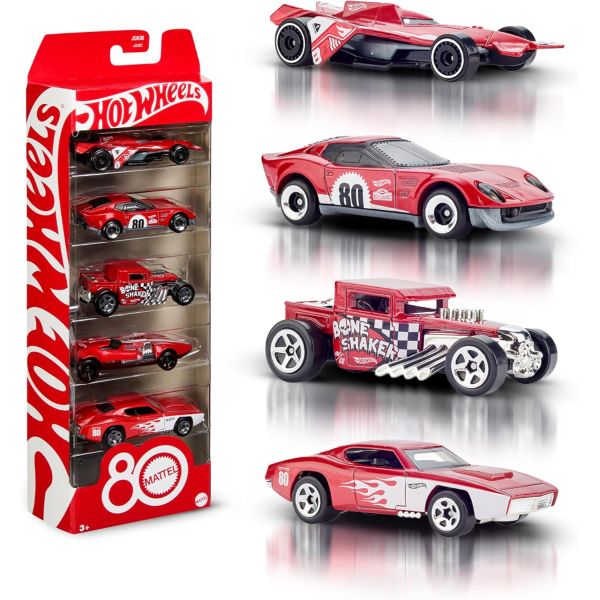 ���� � 5 ������� ������� "80 ���� ������ Mattel" Hot Wheels