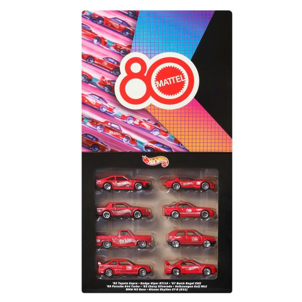 ���������� ���� � 8 ������� "80 ���� ������ Mattel" Hot Wheels
