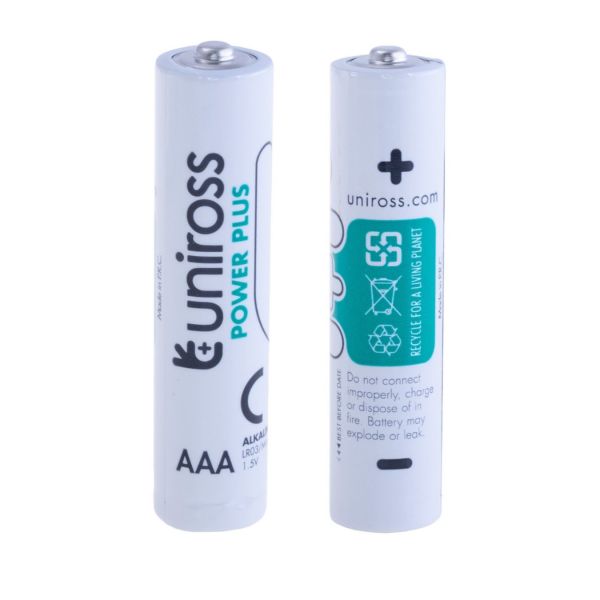 ��������� Uniross ����� Power Plus Alkaline AAA 1.5V - BX40 ��� ����� 2 �� � ��������