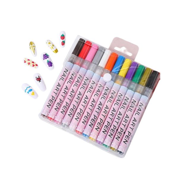 ���������� 12 ��� ( ��� ������� �� ������) Nail Art Pen, ���