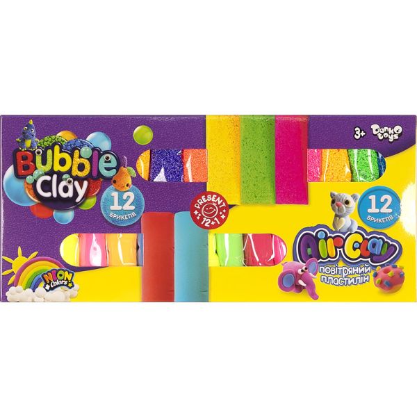 ��������� ��������� "Air Clay+Bubble Clay" 12 ��+12 �� ���