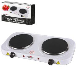 Плита електрична переносна двоконфоркова 2*1000W d155мм ME-0014S
