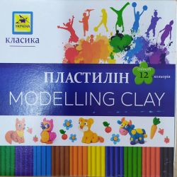 Пластилін "Класика" 12 кол 240 гр ПЛ-003-МВ Пластилін "Класика" 12 кол 240 гр ПЛ-003-МВ, 24 шт