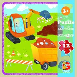 LT07 Пазли ТМ "G-Toys" із серії "Транспорт", 12 ел.