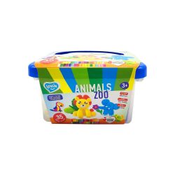 Zoo animals box ТМ Lovin Набір для ліплення з тістом Zoo animals box ТМ Lovin Набір для ліплення з тістом