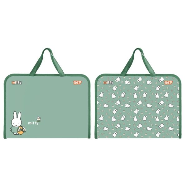 Папка-портфель Yes FC на блискавці з тканинними ручками «Miffy»