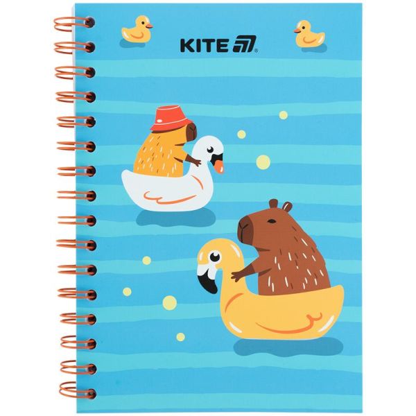 Блокнот на спіралі картонна обкл., А5, 80 арк, кл, Cute 2