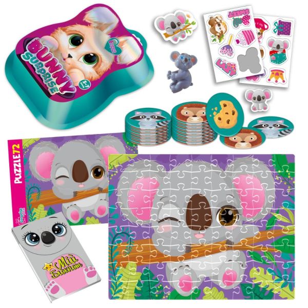 Набір для творчості Vladi Toys із сюрпризами «Bunny surprise. Темно-рожевий»