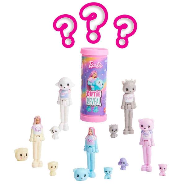 Мінілялечка-сюрприз Barbie «Cutie Reveal» серії «Mini BarbieLand» – м'які та пухнасті
